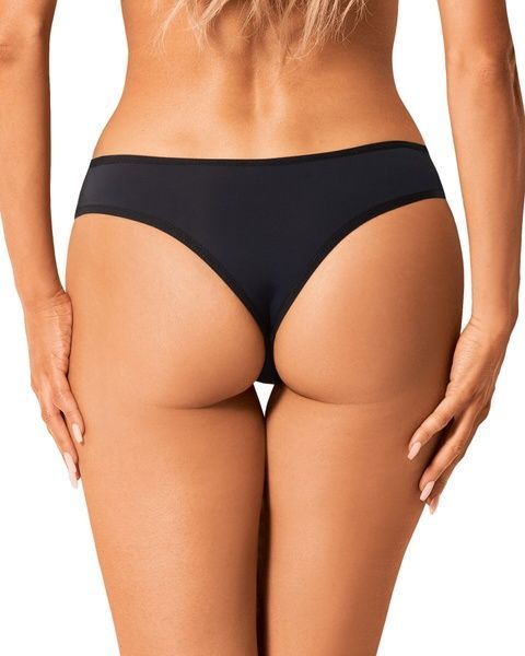 Сітчасті трусики під омбре Obsessive Bella Rou panties M/L SO7856 фото