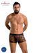 Чоловічі прозорі боксери Passion 032 SHORT JAMES S/M Black, сітка SO7568 фото 11