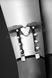 Гартер на ногу Bijoux Pour Toi - WITH HEART AND SPIKES Black, сексуальна підв'язка з сердечком SO2223 фото 5