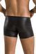 Чоловічі шкіряні боксери з блискавками Passion 049 SHORT MATT L/XL Black SO7618 фото 8