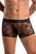 Чоловічі прозорі боксери Passion 032 SHORT JAMES S/M Black, сітка SO7568 фото 7