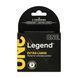 Презервативи ONE Legend XL, 3 шт, збільшений розмір, розширення на кінці, картонне паковання SX0781 фото 1