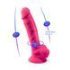Фалоімітатор SilexD Tomas Pink (MODEL 1 size 9in), двошаровий, силікон + Silexpan, діаметр 4,9см SO5023 фото 8