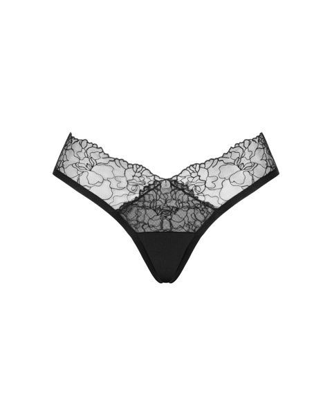 Сітчасті трусики під омбре Obsessive Bella Rou panties XL/2XL SO7857 фото