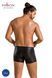 Чоловічі шкіряні боксери з блискавками Passion 049 SHORT MATT S/M Black SO7619 фото 12