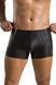 Чоловічі шкіряні боксери з блискавками Passion 049 SHORT MATT S/M Black SO7619 фото 7