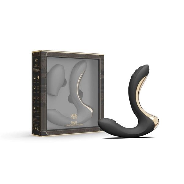 Вібратор-пульсатор з вакуумною насадкою Zalo &ndash; Talis G-Spot PulseWave Vibrator Obsidian Black SX0713 фото