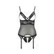 Корсет з відкритими грудьми Passion DIABOLINA CORSET XXL/XXXL, black, пажі, трусики, напівпрозорий PS25806 фото 8