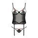 (SALE) Корсет з пажами PERDITA CORSET black L/XL - Passion Exclusive, стрепи, трусики, укорочений PS26501 фото 11