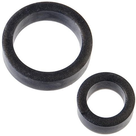 Набір ерекційних кілець Doc Johnson Platinum Premium Silicone &mdash; The C-Rings &mdash; Charcoal SO4918 фото