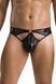 Чоловічі стринги Passion 033 THONG PAUL L/XL Black, під латекс SO7570 фото 7