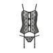 Корсет з пажами GRACIA CORSET black XXL/XXXL - Passion, трусики, напівпрозорий EL15203 фото 12