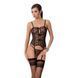 Корсет з пажами GRACIA CORSET black XXL/XXXL - Passion, трусики, напівпрозорий EL15203 фото 8