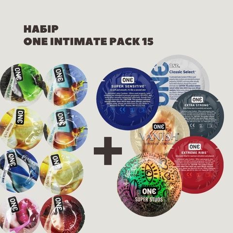 Набір "Selection ONE" (Ребристі ONE Ribs - 2 шт., З дизайнами ONE Classic - 2 шт., Ультратонкі ONE Vanish Hyperthin - 2 шт., Надміцні - ONE Extra Strong - 2 шт.) MM27385 фото