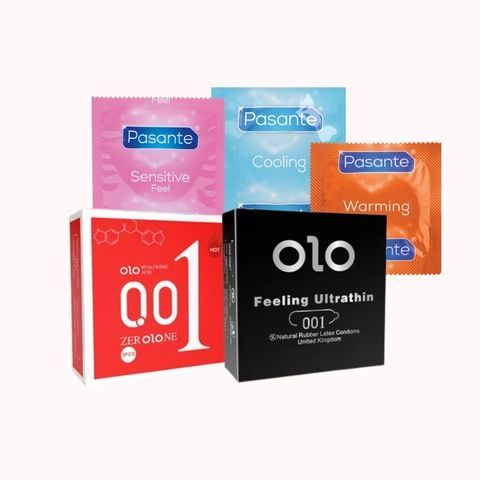 OLO + Pasante &ndash; 26 шт (Red, Black Ultrathin, Cooling, Warming, Sensitive) MM2068 фото