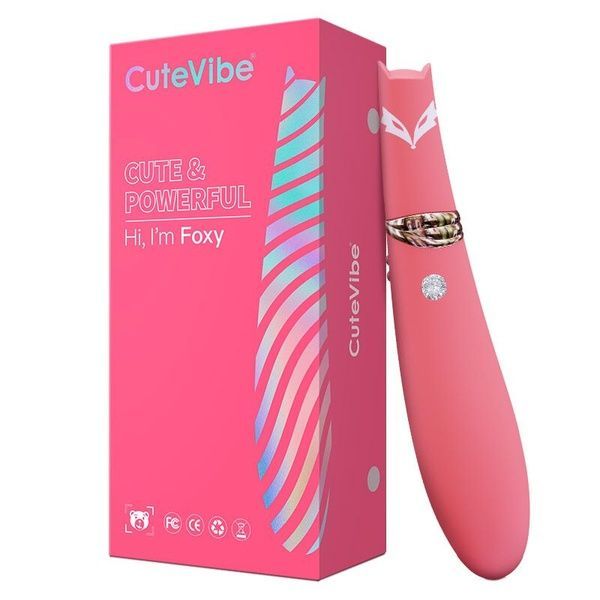 Вакуумний стимулятор з вібрацією CuteVibe Foxy Sakura SO7034 фото