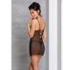 Сорочка з вирізами на грудях, стрінги Passion LOVELIA CHEMISE S/M, black SO4760 фото 11
