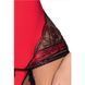Корсет з пажами BRIDA CORSET red S/M - Passion Exclusive, трусики, шнурівка PS22717 фото 11