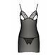 Сорочка з вирізами на грудях, стрінги Passion LOVELIA CHEMISE S/M, black SO4760 фото 12