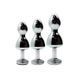 Металева анальна пробка Wooomy Lollypop Double Ball Metal Plug Blue M діаметр 3,1 см, довжина 9,4 см SO7422 фото 8