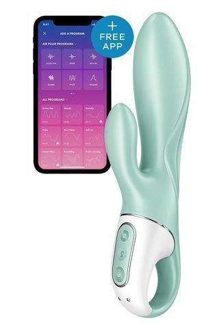 Смарт вібратор-кролик Satisfyer Air Pump Bunny 5+ (м`ята упаковка) SO6718-R фото