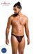 Чоловічі сліпи на шнурівці Passion 044 SLIP BEN S/M Black, екошкіра, люверси SO7604 фото 11