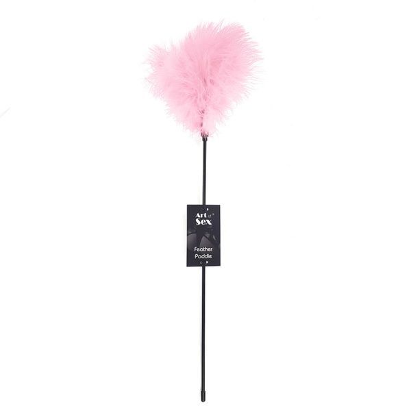 Лоскітка з пером індика Art of Sex &ndash; Feather Paddle, рожева SO6615 фото