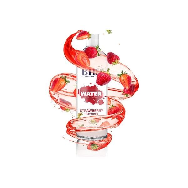 Змазка на водній основі BTB FLAVORED STRAWBERRY з ароматом полуниці (250 мл) SO6567 фото