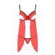 Прозорий пеньюар з відкритими грудьми CHERRY CHEMISE red XXL/XXXL - Passion Exclusive, трусики PS25503 фото 11