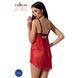 Прозорий пеньюар з відкритими грудьми CHERRY CHEMISE red XXL/XXXL - Passion Exclusive, трусики PS25503 фото 2