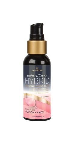 Змазка водно-силіконова Sensuva Hybrid Cotton Candy (57 мл) без цукру, можна для оральних пестощів SO3241 фото