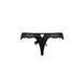 Мереживні трусики-танга з атласним бантиком Passion NAJA THONG S/M, black SO5365 фото 12