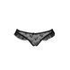 Трусики з оборками Passion Exclusive DONIA THONG XXL/XXXL, black PS25903 фото 11