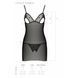 Сорочка з вирізами на грудях, стрінги Passion LOVELIA CHEMISE XXL/XXXL, black SO4761 фото 14