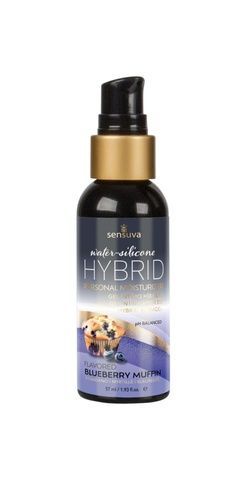 Змазка водно-силіконова Sensuva Hybrid Blueberry Muffin 57 мл без цукру, можна для оральних пестощів SO3242 фото
