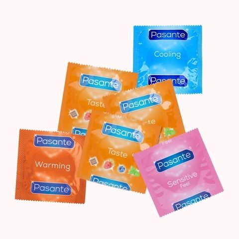 Pasante &ndash; 60 шт (Cooling, Warming, Sensitive, Blueberry, Strawberry, Chocolate) MM2070 фото