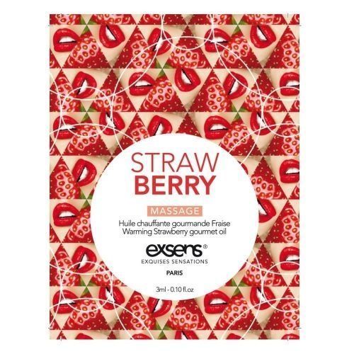 Розпродаж!!! Пробник масажної олії EXSENS Strawberry 3мл (термін 11.2023) SO2375-R фото
