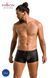 Чоловічі шкіряні боксери з клапаном Passion 050 SHORT PATRICK XXL/XXXL Black SO7623 фото 11