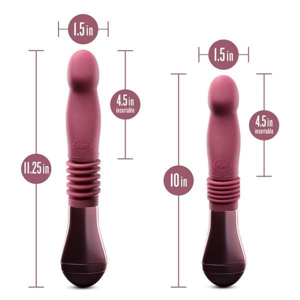 Пульсатор для точки G Blush Temptasia &ndash; Trixie Thrusting Dildo &ndash; Wine Red, 3 швидкості SO8835 фото