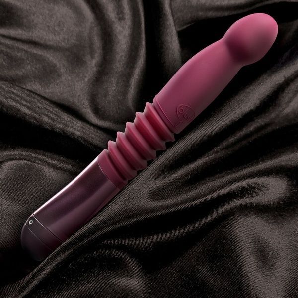Пульсатор для точки G Blush Temptasia &ndash; Trixie Thrusting Dildo &ndash; Wine Red, 3 швидкості SO8835 фото