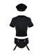 Еротичний костюм поліцейського Obsessive Police set S/M, black, топ, шорти, кепка, пояс, портупея SO7725 фото 8