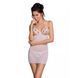 Сорочка з вирізами на грудях, стрінги Passion LOVELIA CHEMISE L/XL, white SO4762 фото 8