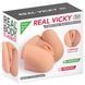 Мастурбатор-півторс з вібрацією Real Body Real Vicky вагіна та анус, 22х19 см SO9952 фото 3