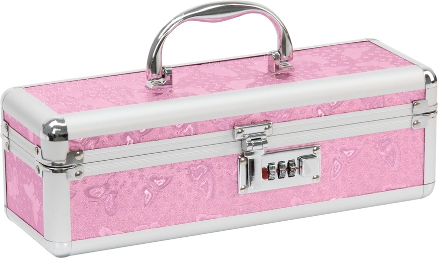 Кейс для зберігання секс-іграшок BMS Factory - The Toy Chest Lokable Vibrator Case Pink з кодовим за SO5563 фото