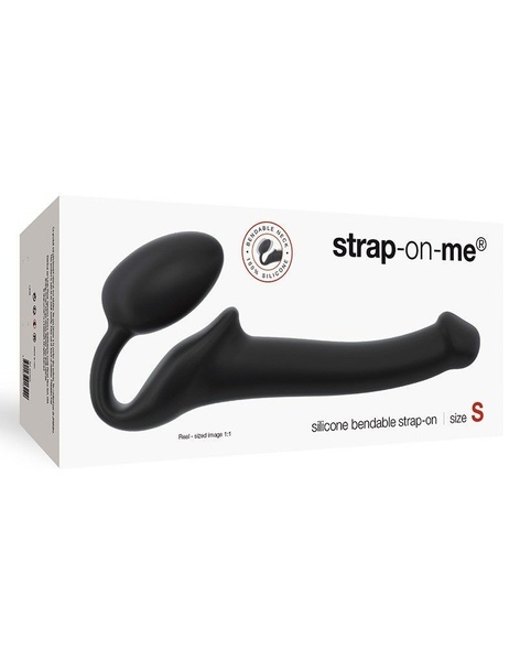 Безремінний страпон Strap-On-Me Black S, повністю регульований, діаметр 2,7см SO2710 фото