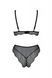 Комплект білизни Passion AMBERLY SET 4XL/5XL black, ліф, трусики бразиліана, люрексова нитка SO7055 фото 8
