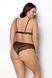 Комплект білизни Passion AMBERLY SET 4XL/5XL black, ліф, трусики бразиліана, люрексова нитка SO7055 фото 6