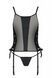 Сітчастий корсет з екошкіри Passion MALWIA CORSET 4XL/5XL black, з люверсами та знімними пажами SO7098 фото 7
