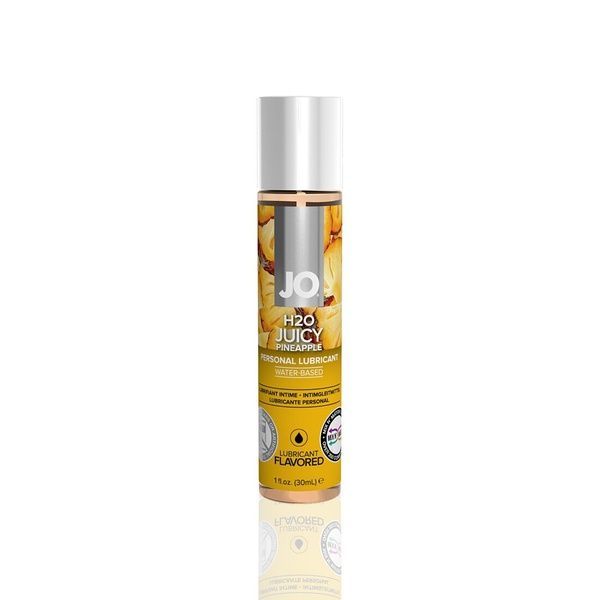 Змазка на водній основі JO H2O &mdash; Juicy Pineapple (30 мл) без цукру, рослинний гліцерин SO1473 фото