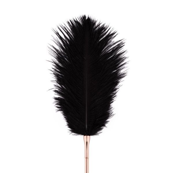 Лоскітка з металевим флогером Rosy Gold - Feather Tickler & Whip SX3909 фото